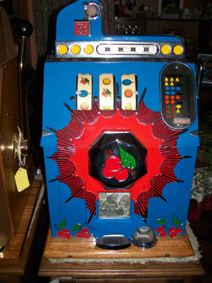 Mills Bursting Cherry Antique Slot Machine