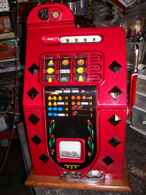 Mills Diamond Front Antique Slot Machine