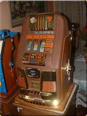 Mills Bursting Cherry Antique Slot Machine